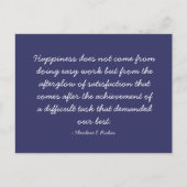 見積もり可能な引用文 – 仕事とキャリア ポストカード (正面)