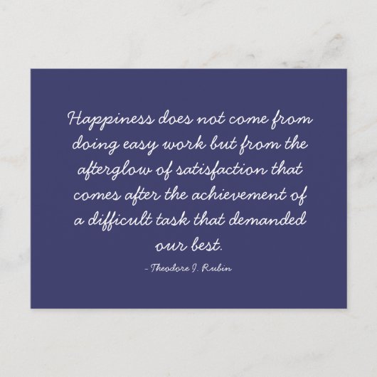 見積もり可能な引用文 – 仕事とキャリア ポストカード (正面)