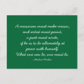 見積もり可能な引用文 – 仕事とキャリア ポストカード (正面)