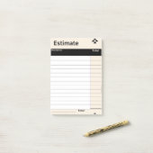 見積カスタムもりメモの投稿 ポストイット (デスク上)