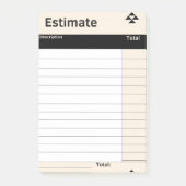 見積カスタムもりメモの投稿 ポストイット (正面)