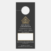 見積引用文ホーム建物建築QRコード ドアノブサイン (正面)