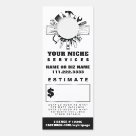 *~*見積引用文取引大工QR木工具 ドアノブサイン