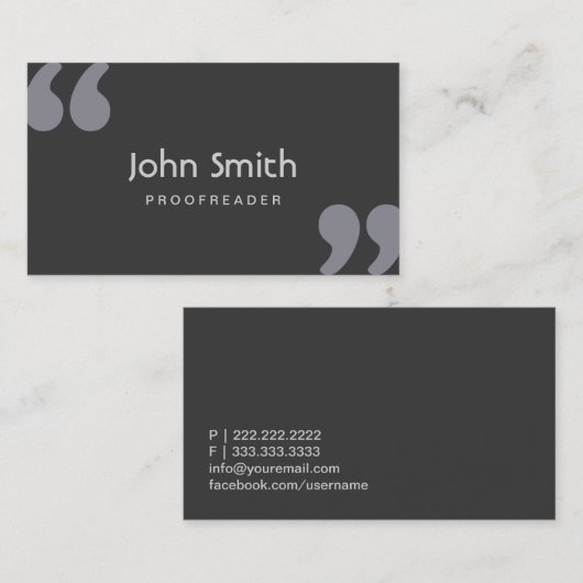 見積書校正名刺 名刺 (正面/裏面)