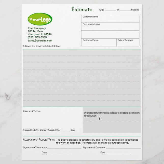 見積/引用文/ジョブ提案型枠 (正面)