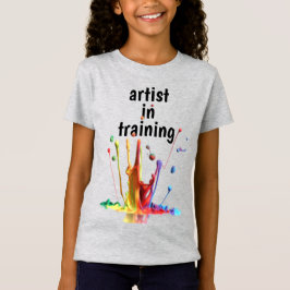 見習いアーティストスプレーペイントTシャツ Tシャツ