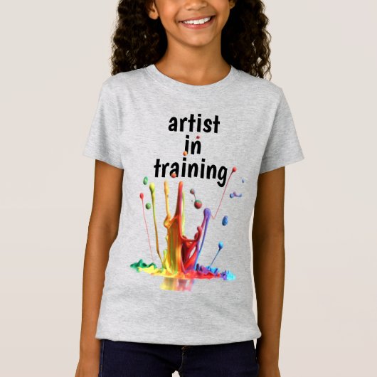 見習いアーティストスプレーペイントTシャツ Tシャツ (正面)