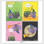 見習いウィザード – クリーニング漫画 シール (シート)