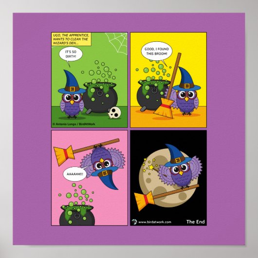 見習いウィザード – クリーニング漫画 ポスター (正面)