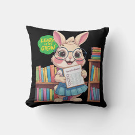 🐰📚 見習い司書スター - ウサギ・エディション クッション