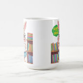見習い司書スター - ウサギ エディション コーヒーマグカップ (中央)