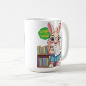 見習い司書スター - ウサギ エディション コーヒーマグカップ (正面右)