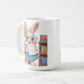 見習い司書スター - ウサギ エディション コーヒーマグカップ (正面左)