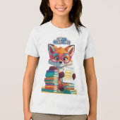 見習い司書スター トライブレンドTシャツ (正面)