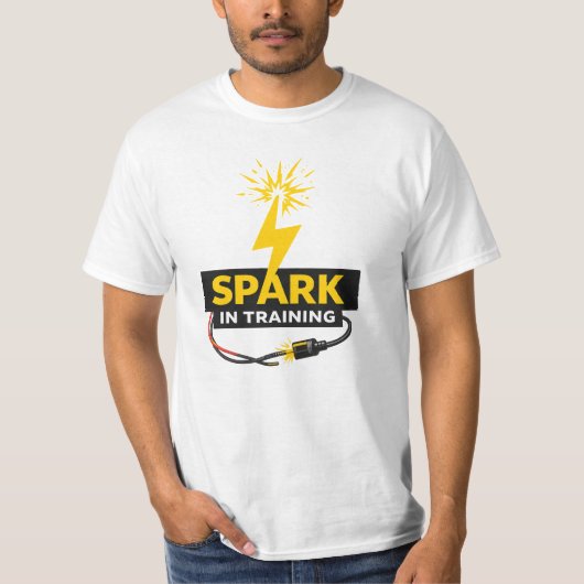見習い電気技師シャツ Tシャツ (正面)