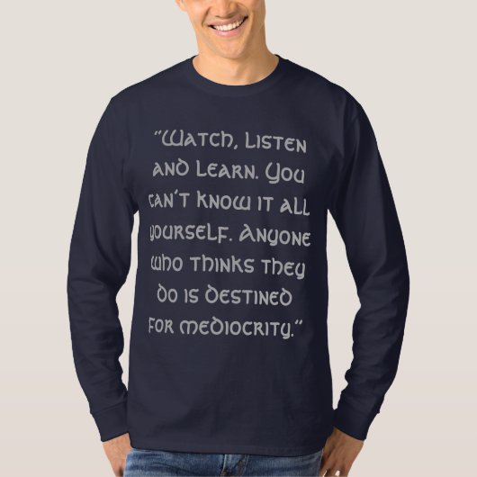 見聞て学も Tシャツ (正面)