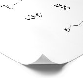 見苦しいフォントグ連絡ラシート ポスター (角)