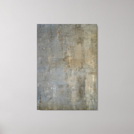 「見落としがちな」ニュートラル抽象芸術アート キャンバスプリント (正面)