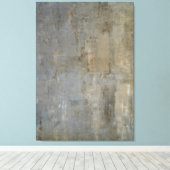 「見落としがちな」ニュートラル抽象芸術アート キャンバスプリント (インサイチュ (ウッドフロア))