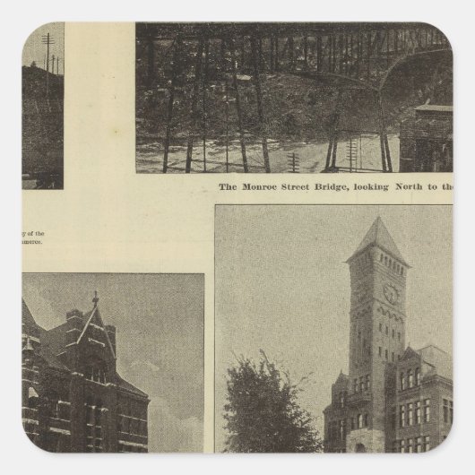 見解、スポケーンの繁栄 スクエアシール (正面)