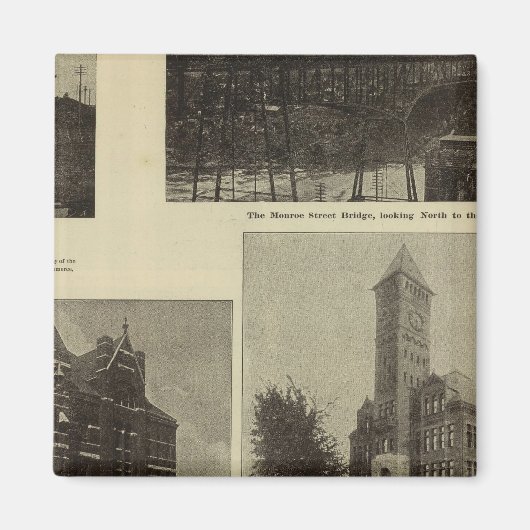 見解、スポケーンの繁栄 マグネット (正面)