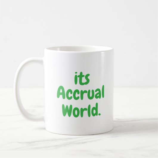 見越しワールド、おもしろい会計、税シーズン コーヒーマグカップ (左)