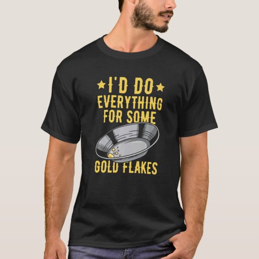 見込み金ゴールドの試掘引用文の調査 Tシャツ (正面)