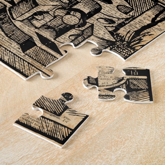 見通しの錯覚のギリシャ人のStret辞書の芸術 ジグソーパズル (側面)