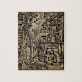 見通しの錯覚のギリシャ人のStret辞書の芸術 ジグソーパズル (縦)