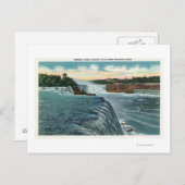 見通しポイントからのナイアガラ滝の表示 ポストカード (正面/裏面)