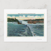 見通しポイントからのナイアガラ滝の表示 ポストカード (正面)
