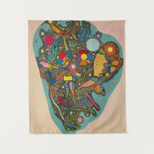 規制されたヒープ， 1938 by Wassily Kandinsky タペストリー (正面)
