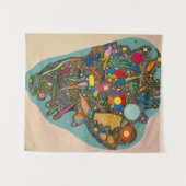 規制されたヒープ， 1938 by Wassily Kandinsky タペストリー (正面(横))