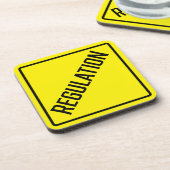 規制懸命プラスチックコースター コースター (左側)