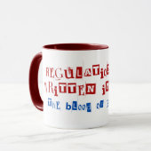 規制書は血を引いている マグカップ (正面左)