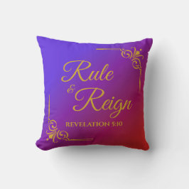規則と治世5:10啓示レッドと紫 クッション