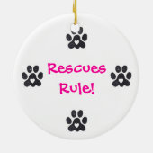 規則のオーナメントを促進しましたり及び救助します セラミックオーナメント (裏面)