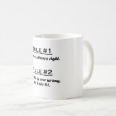 規則の勝利者 コーヒーマグカップ (正面右)