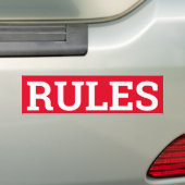 規則の印かsticker/MAGNET バンパーステッカー (車上)