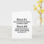 規則の教化の役人 カード (黄色い花)