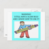 規則の数学のユーモアをスライドさせる ポストカード (正面/裏面)