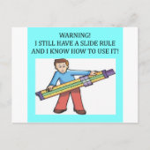 規則の数学のユーモアをスライドさせる ポストカード (正面)