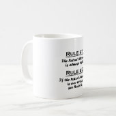規則の特許弁理士 コーヒーマグカップ (正面左)