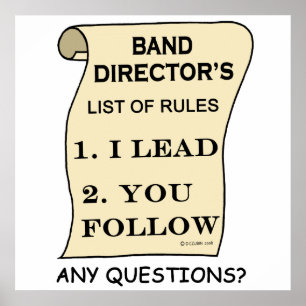 規則のListバンドディレクターの ポスター