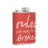 規則はフラスコを破るようにしてある フラスク (右)