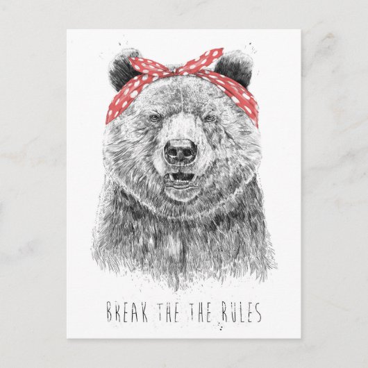 規則を破る ポストカード (正面)