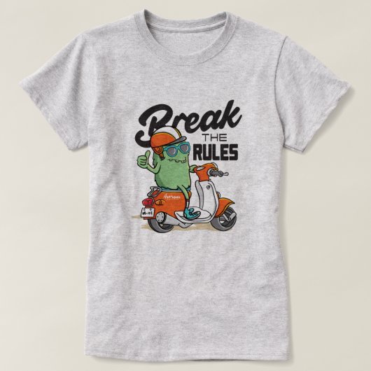 規則を破る Tシャツ (デザイン正面)