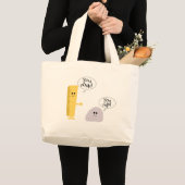 規則揺すります ラージトートバッグ (正面(商品))