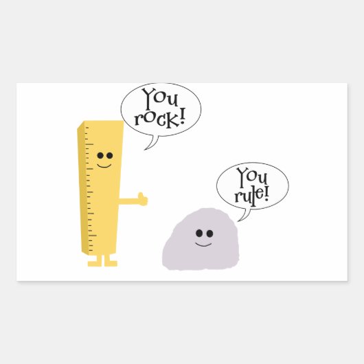 規則揺すります 長方形シール (正面)