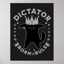 規則生まれへ |猫おもしろいデザイン ポスター